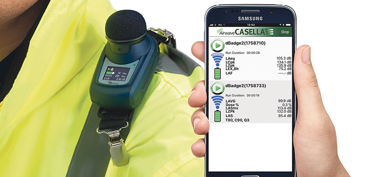 Noise and air quality measurement to ensure a safe working environment
