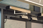 Automatic solution to stop bacteria entering buildings